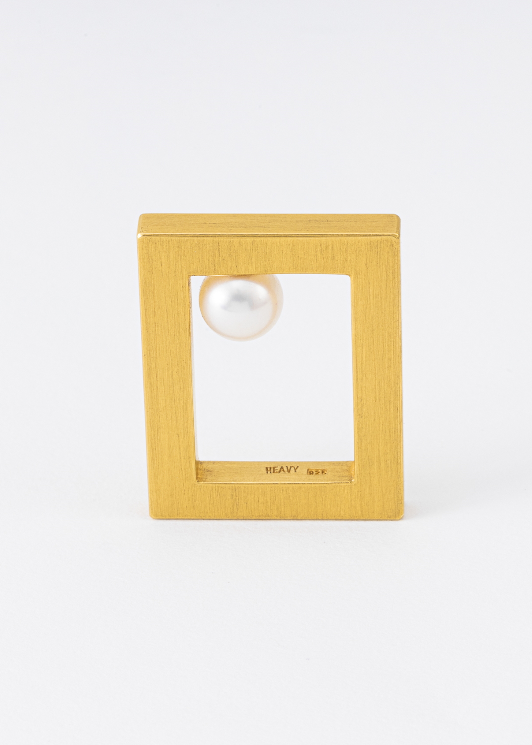 Rechteck mit Perle innen